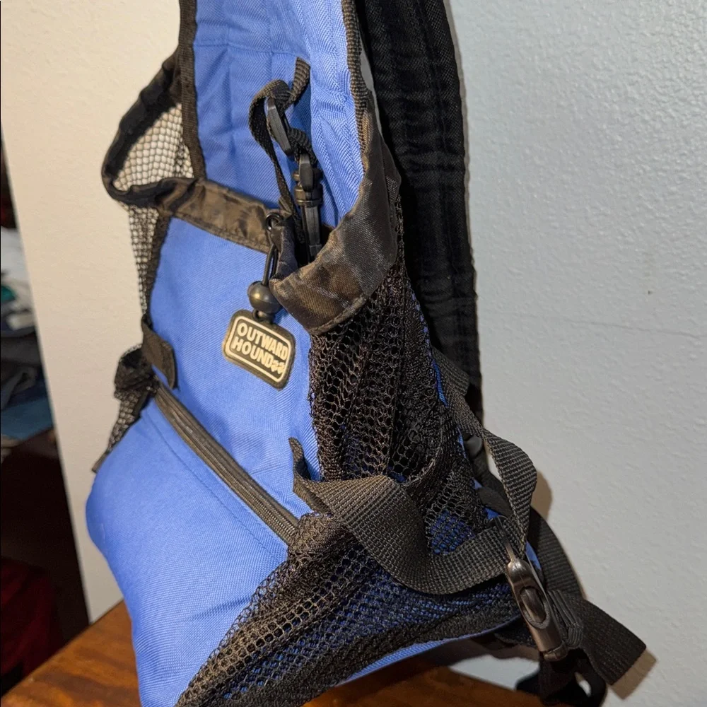 Outward Hound PoochPouch Front Dog Careier Blue Backpack Adventures